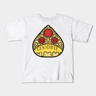 ouija board pizza planchette Kids T-Shirt
